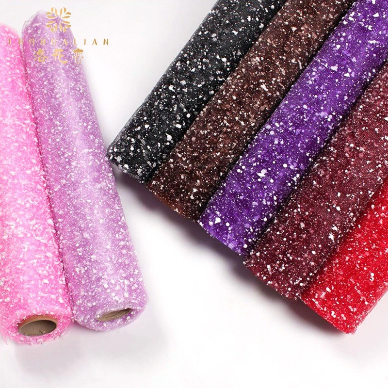 

kain tile salju / snow tile per roll buket bunga / flower wraping salju / kertas buket salju