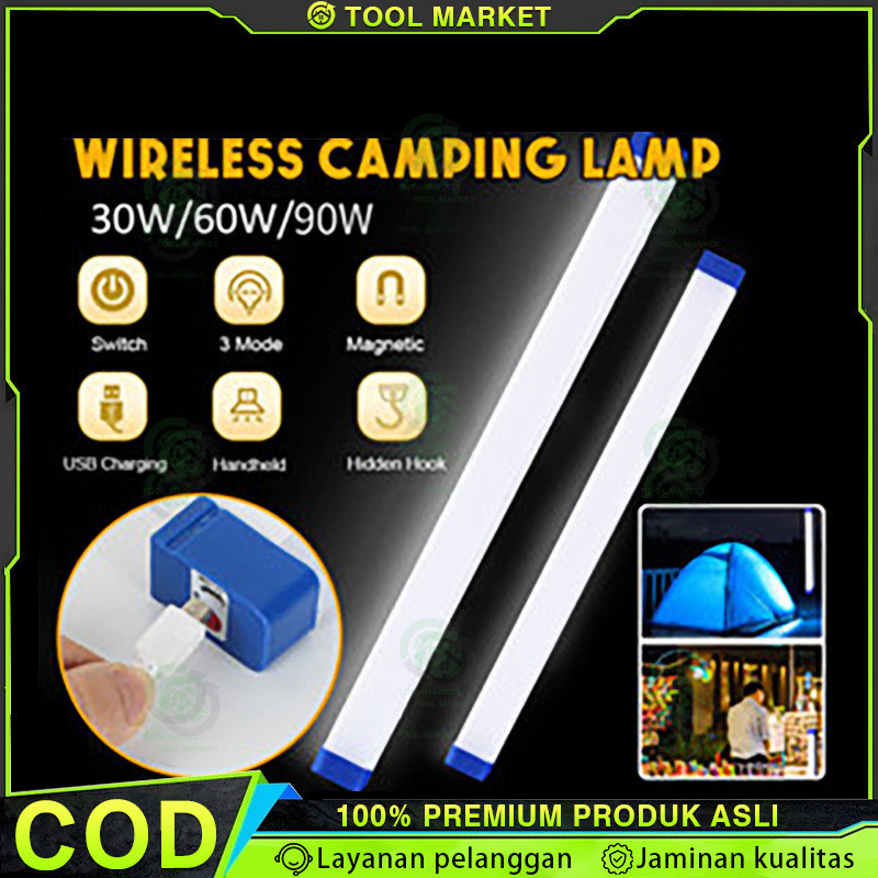 30W-90W USB /Lampu Emergency/Lampu Emergency LED/ Lampu Neon Led / Emergency lamp/cas bisa pakai USB