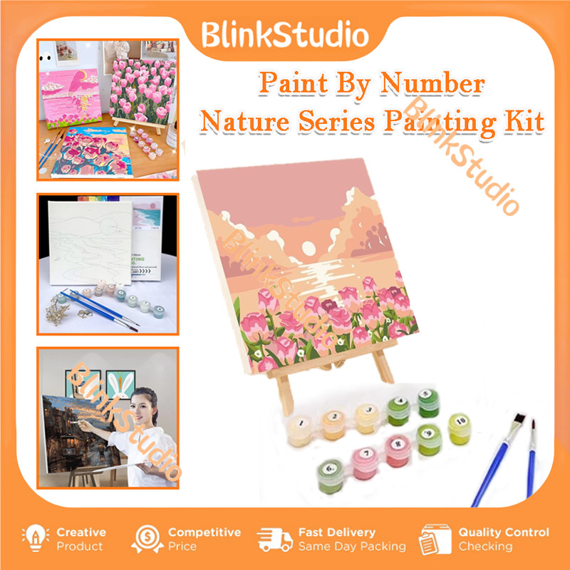 

20x20cm Paint by Number/DIY Digital Painting Kit With Kanvas/Canvas Paint By Number Kit DIY