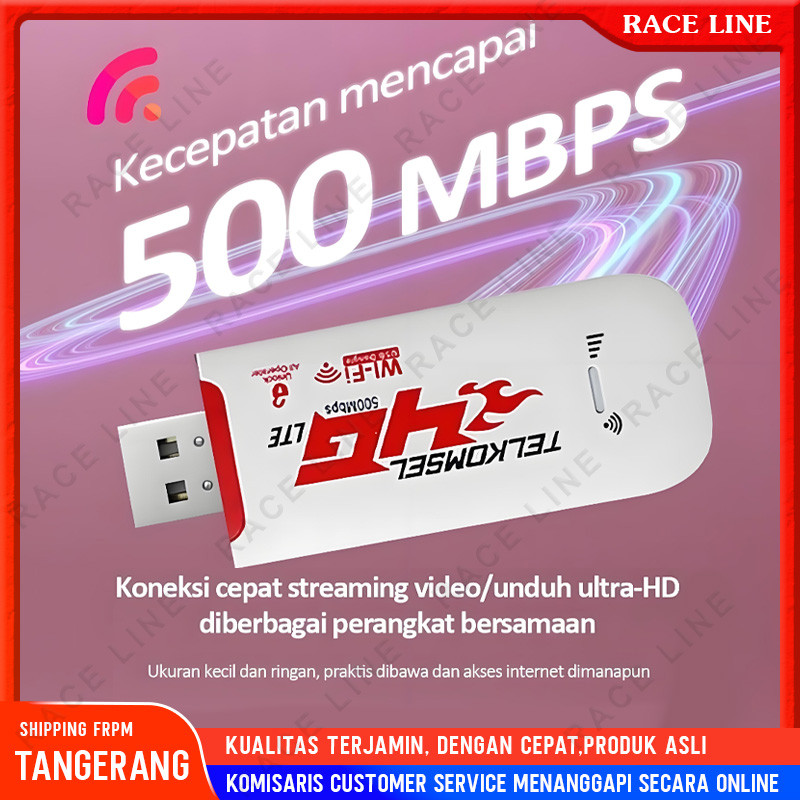 USB WiFi Modem 4G LTE 500Mbps Portable Wingle Mifi All Operator GSM Telkomsel Indosat XL Axis By.U
