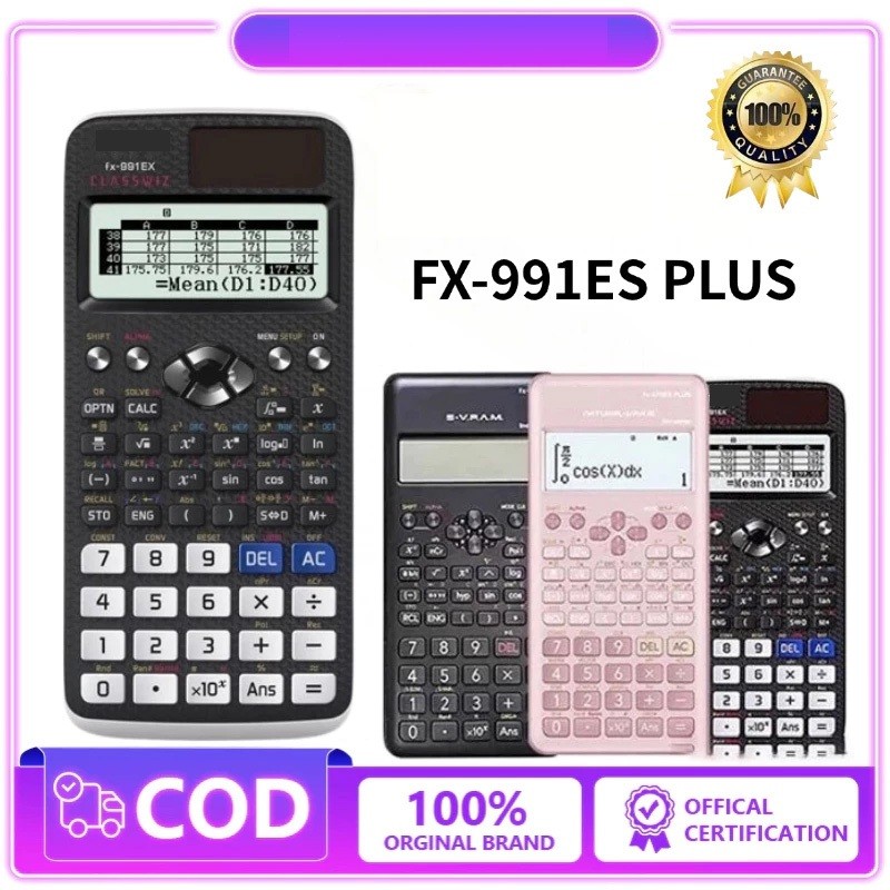 

Kalkulator Scientific Casio Ilmiah FX-991EX/991ES-Plus Kalkulator Casio Scientific Calculator Casio Scientific