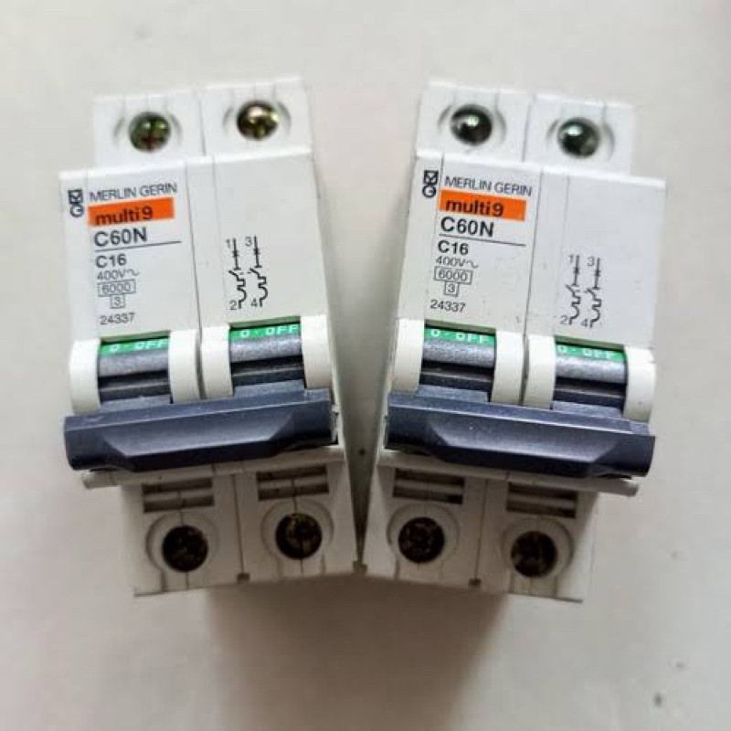 MCB MERLIN GERIN  C60N  2phas  6A , 10A , 16A , 25A , 32A , 50A , 63A ORIGINAL