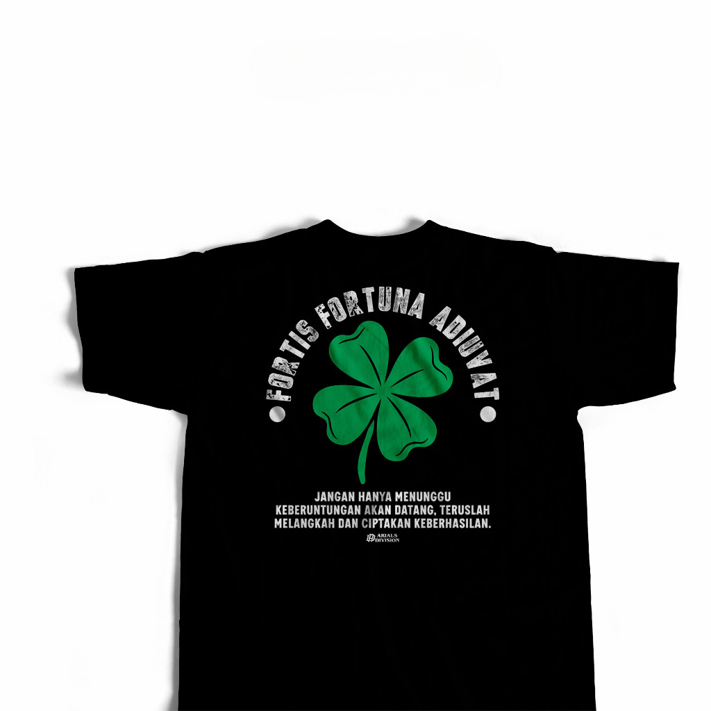 celtic daun semanggi clover | tcat Kaos Kata-Kata  | Kaos Distro katun combed 24s - Panjang Pria Sab