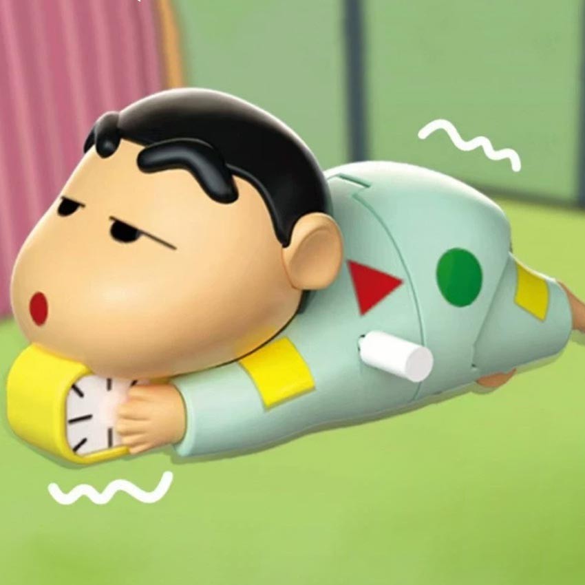 Mainan Sinchan Gerak Pantat Merangkak Figure Boneka Crayon Sincan Lucu Viral