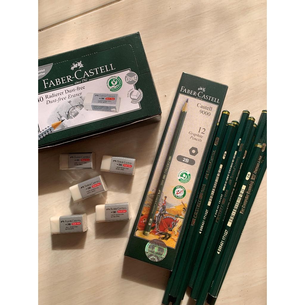 

BUNDLE PENSIL 2B | PENSIL FABER CASTEL 2B (12PCS) + 5 PCS PENGHAPUS FABER...