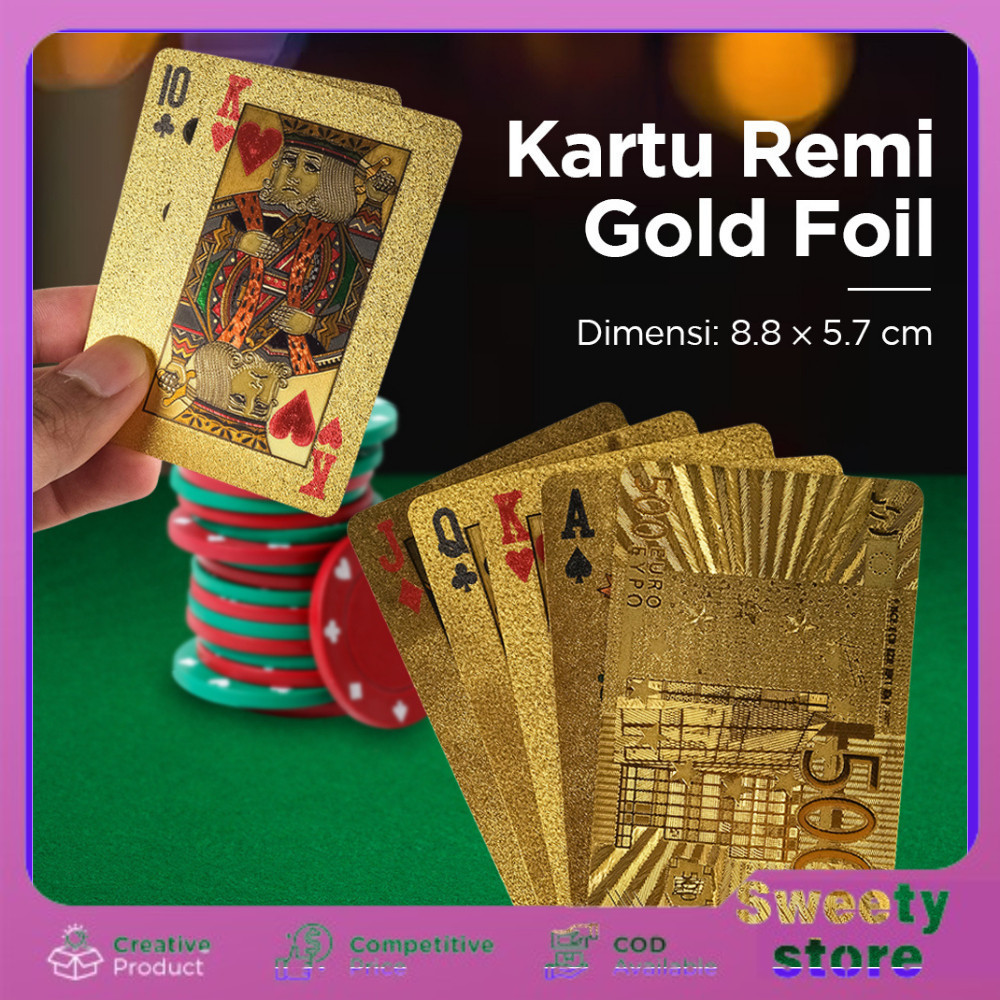 Kartu Remi Waterproof Kartu Poker Premium Kartu Remi Plastik Anti Air Kartu Remi Mika Kartu Sulap