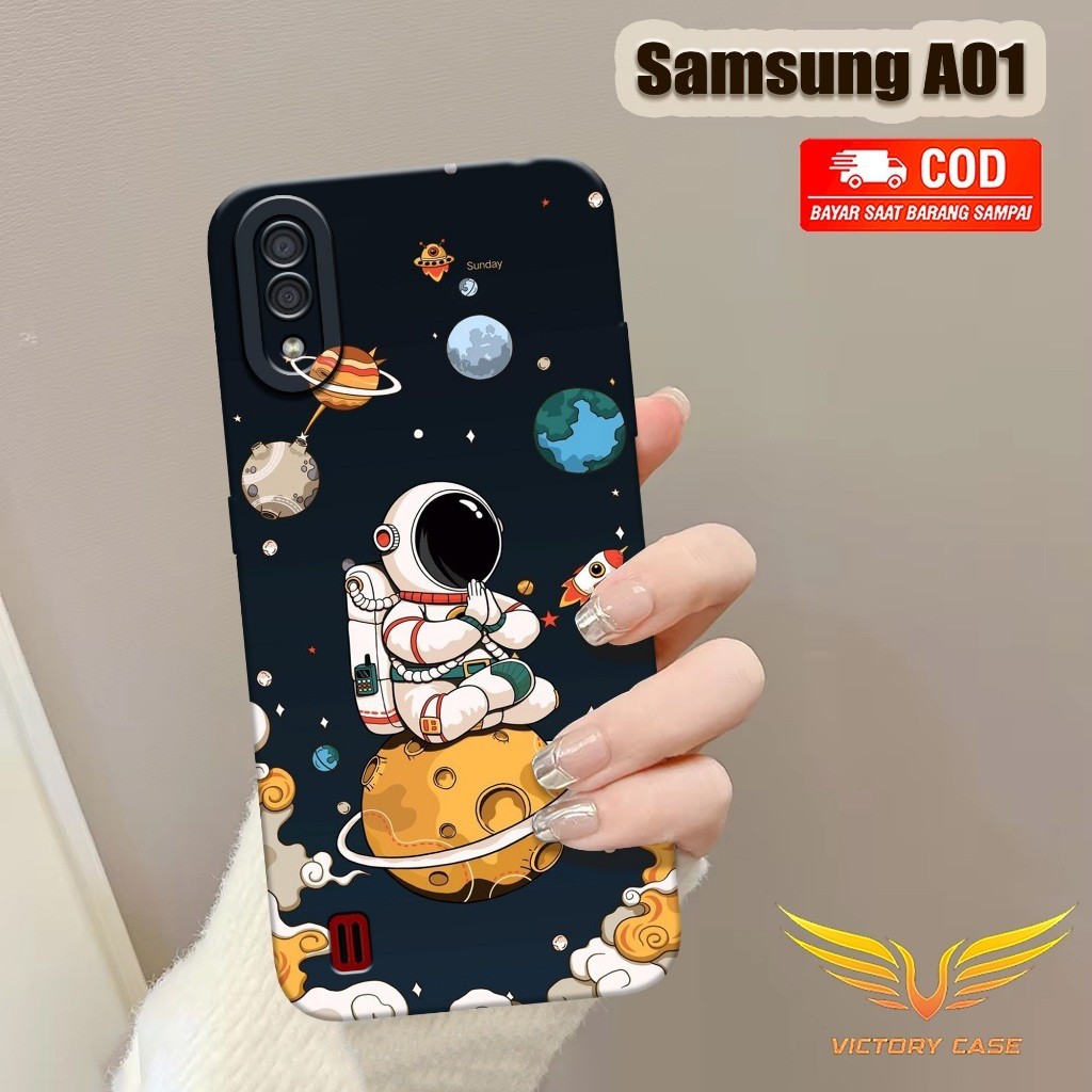 New Astronot Case - Softcase Samsung A01 Terbaru - Case Hp Samsung A01 - Casing Samsung A01 - Case