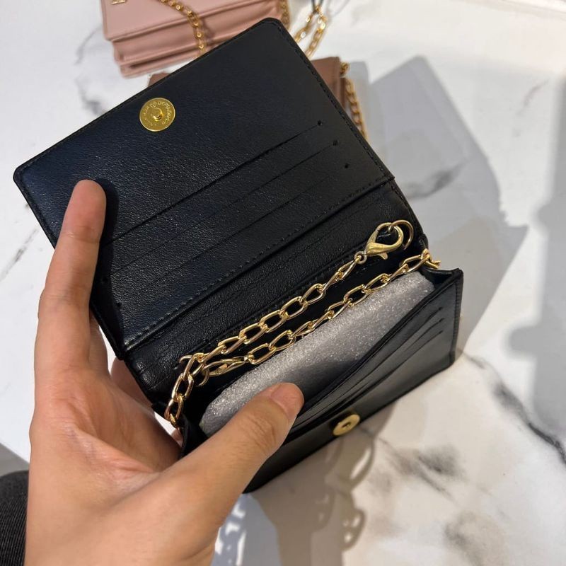 Dompet Mini Sling Bag Mini Dompet Kartu dompet Tali Rantai bisa cod