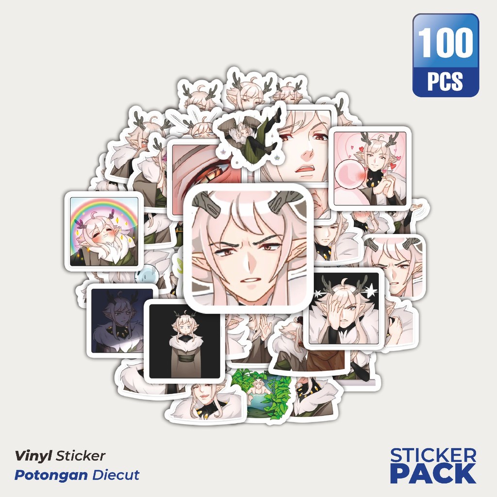 

Stiker Vinyl Stiker Kartun Fairy Oddman Waterproof Aesthetic- Untuk Laptop, Motor, dan Helm - Paper Stationery Pack