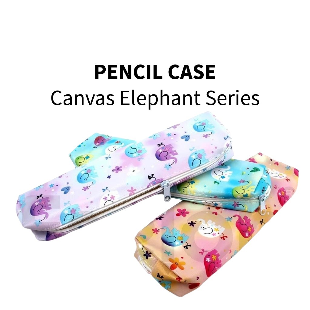 

♚Kotak Pensil Canvas Elephant Series / Tempat Pensil Karakter♚