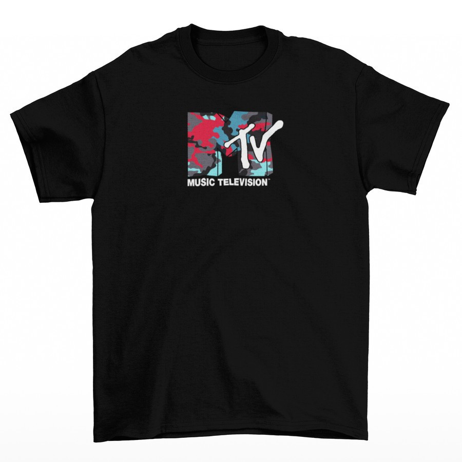 Kaos Pria Custom - MTV Crazy Camouflage Logo