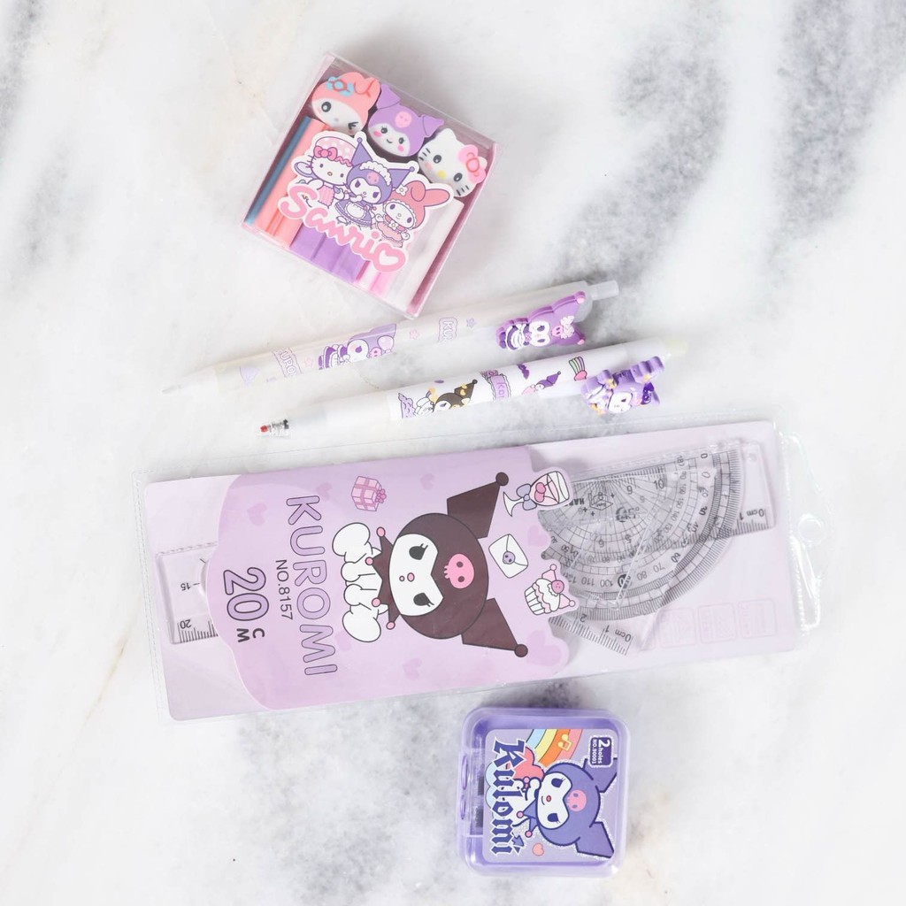 

Fun Stationary combo SC-10 Set Alat Tulis Kuromi 5 in 1 – Lucu & Unik