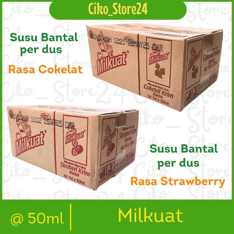 

NEW Milkuat / susu bantal / coklat / strawberry/ perdus / perkarton