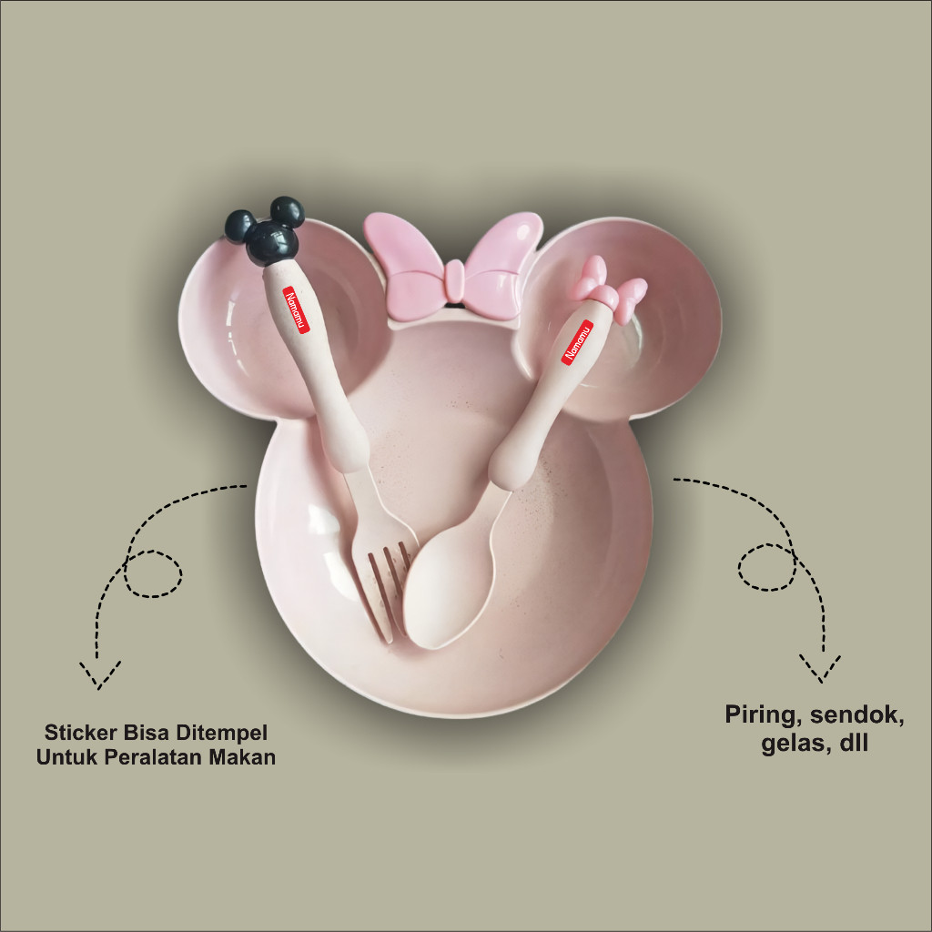 

Sticker Sendok Piring Gelas Waterprof STIKER DTF UV stiker waterproff stiker prabot