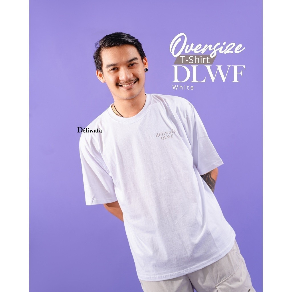 Original Deliwafa  -  T Shirt Unisex DLWF Lengan pendek neutral kaos