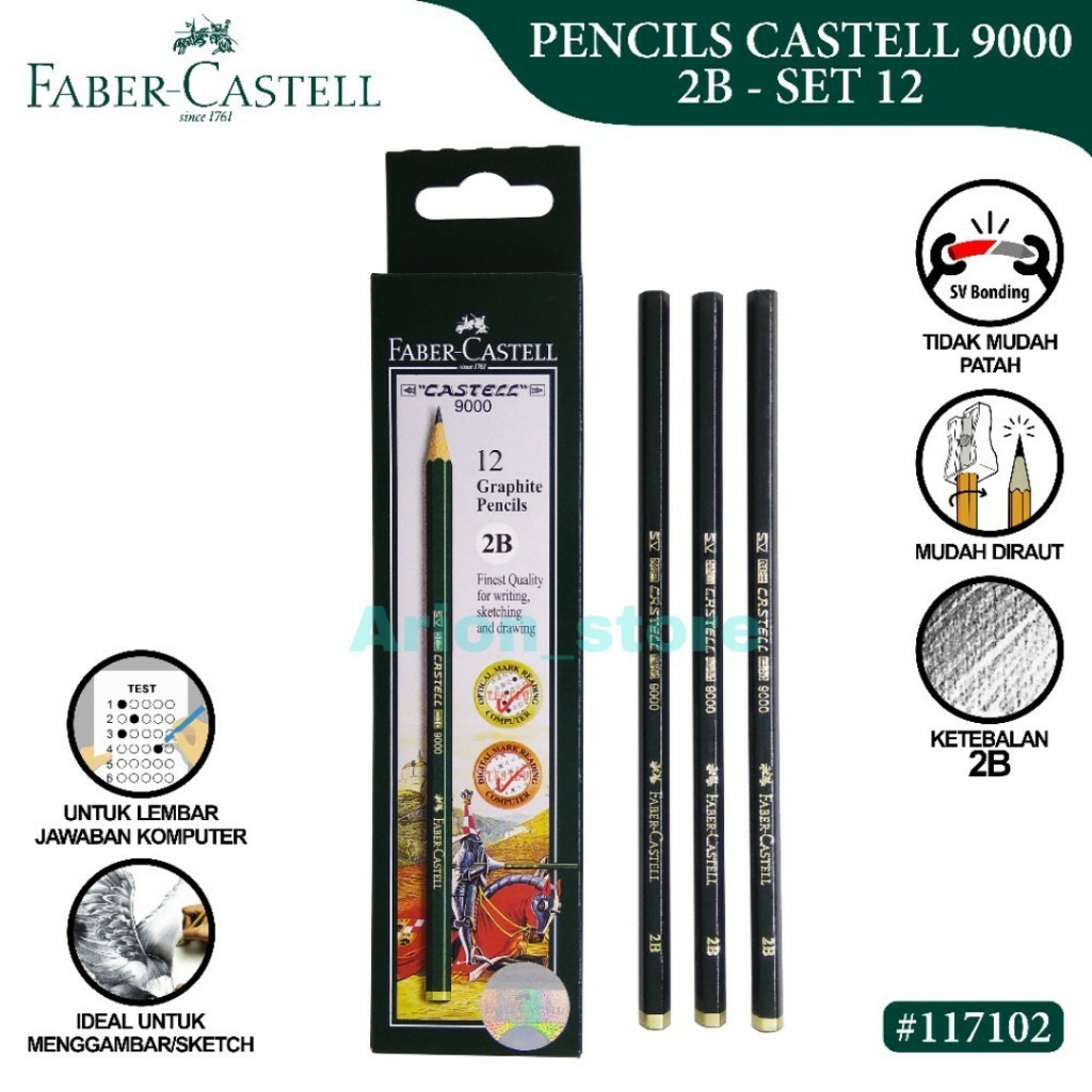 

[ARION STORE] Pensil 2B Faber Castell / Pensil Murah 2B Faber Catell [PCS]