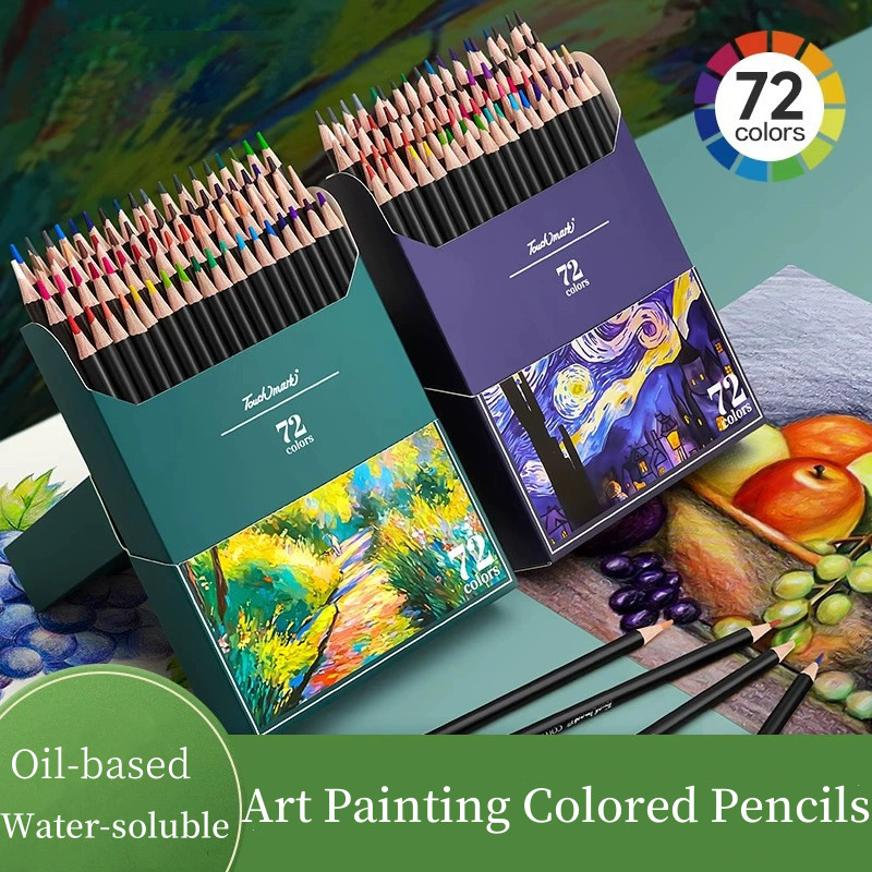 

Premium 36/48/72 Color Oil-Based Water-Soluble Colored Pencil Set for Student Artist Art Creation,Painting,Coloring Art Supplies