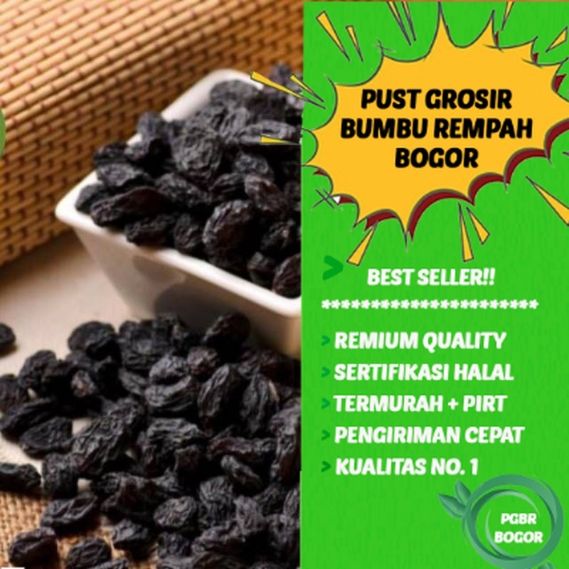 

Kismis hitam 10 gram rasa asam manis