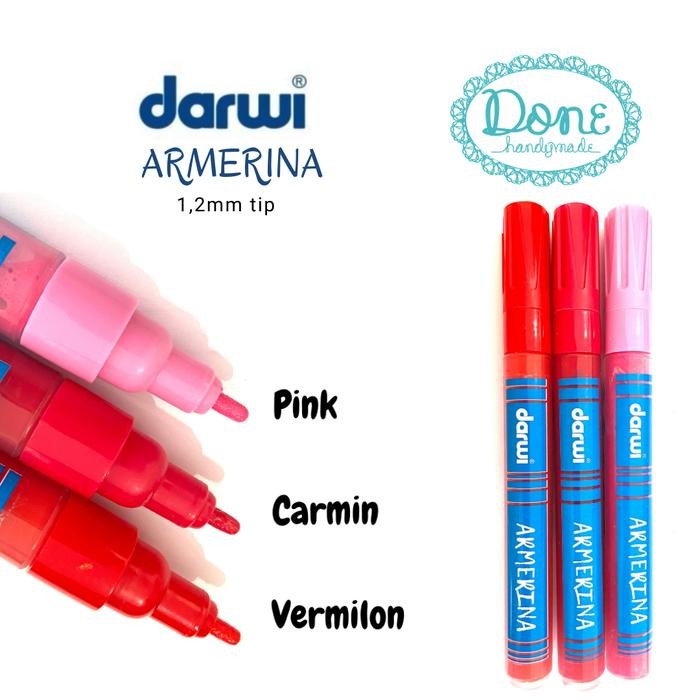 

Darwi armerina acrylic paint marquer cat akrilik keramik alat lukis 2 - pink