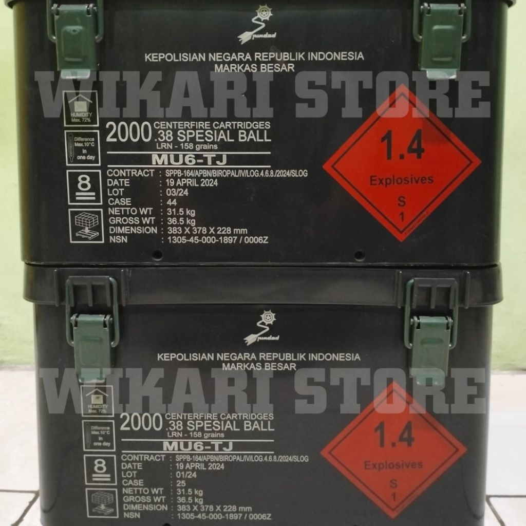 Box pindad kotak peluru army polri tni / Tool box penyimpanan perkakas