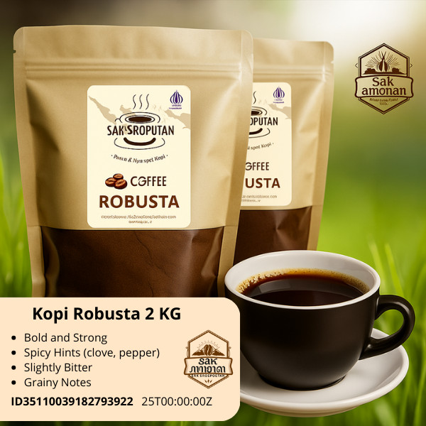 

Bubuk Kopi Robusta Kemasan 2 KG nikmat mantap murah