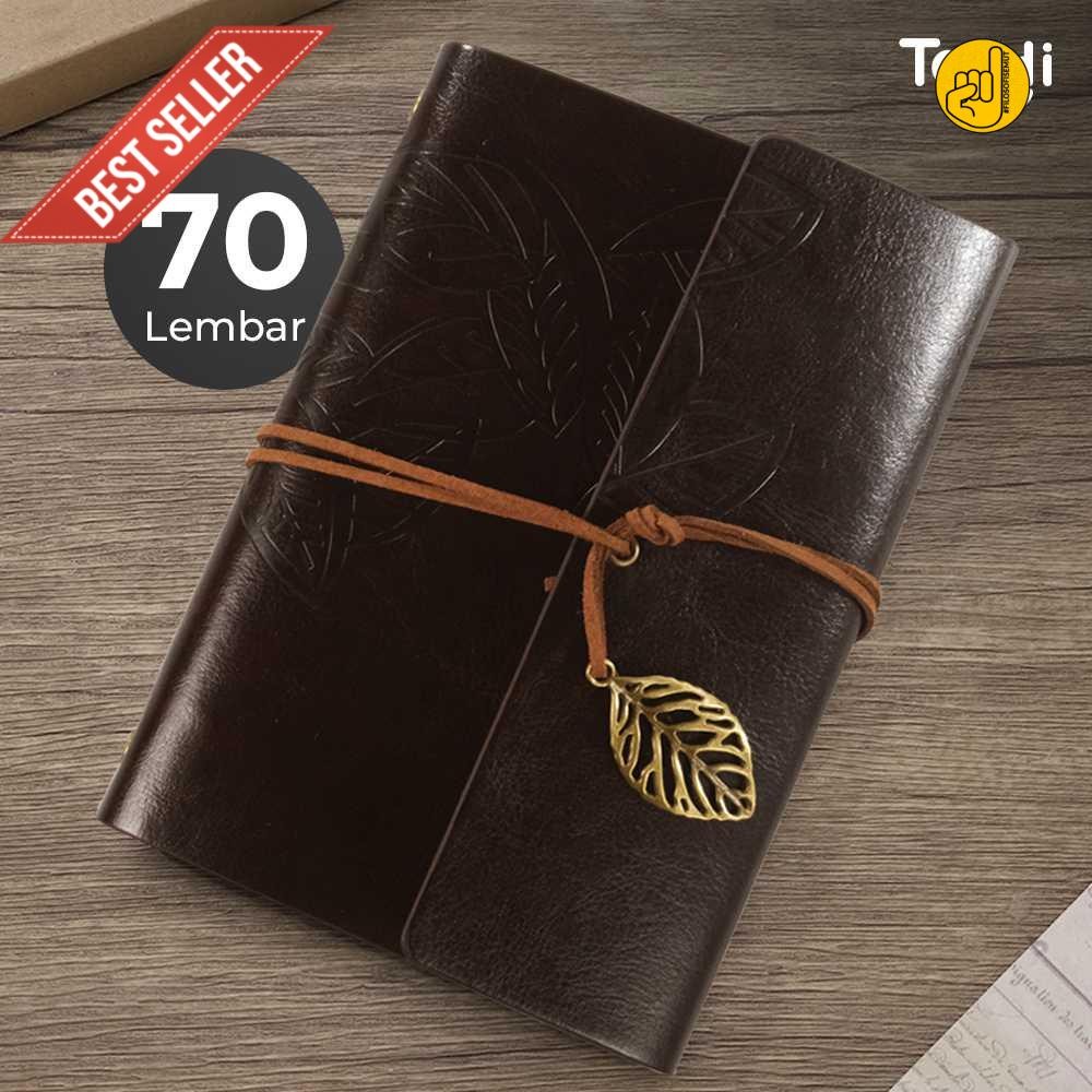 

baldan Toddi BESTOYARD Buku Jurnal Leather Diary A6 70GSM 140 Halaman Blank - B-606 good quality