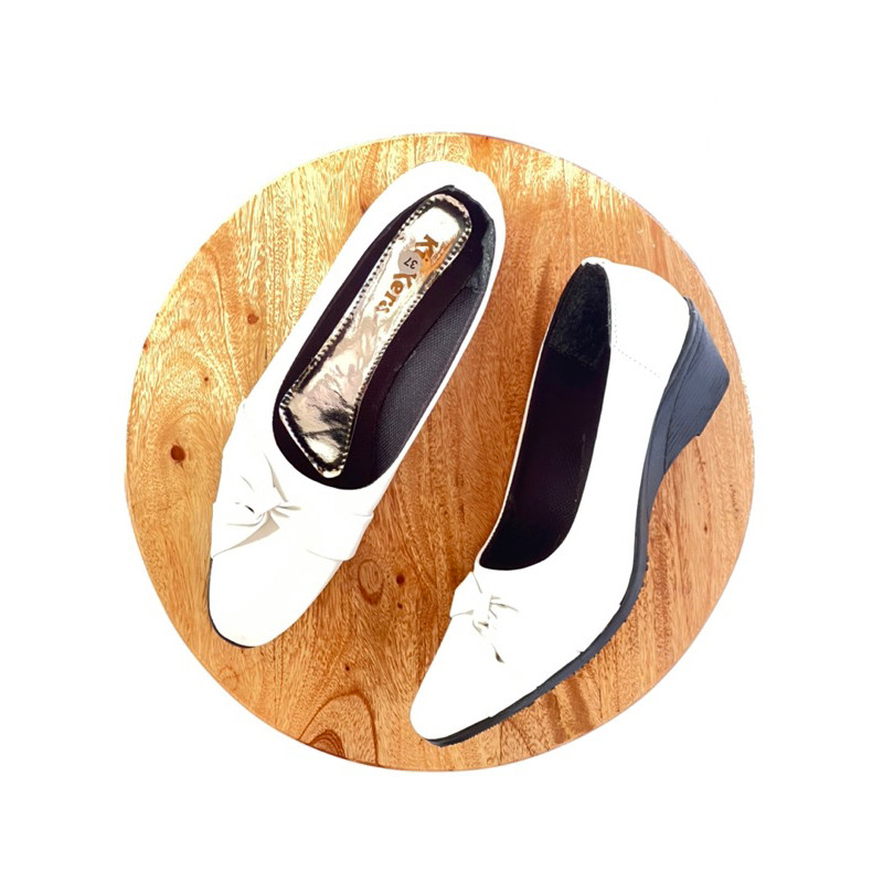 K1 Sepatu wedges wanita pantofel kerja