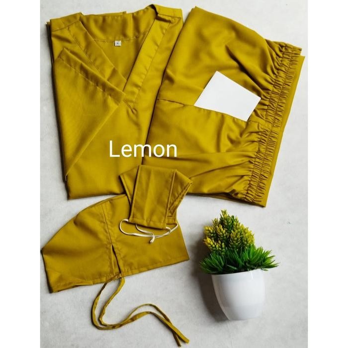 [RatuHijabCilacap] Baju Ok Baju Oka Jaga Perawat Pakaian Kerja Wanita PNS One Set Full Set Celana Le