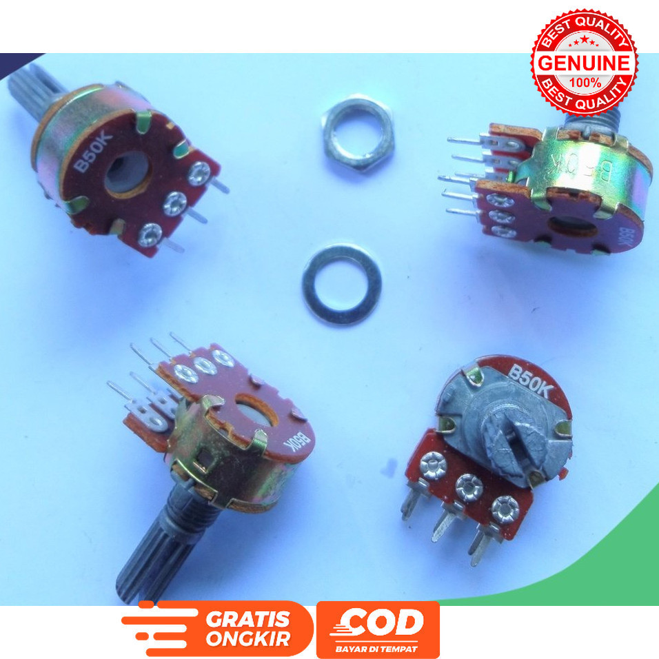 POTENSIO STEREO STR RRT B50K 50 K POTENSIOMETER RRT