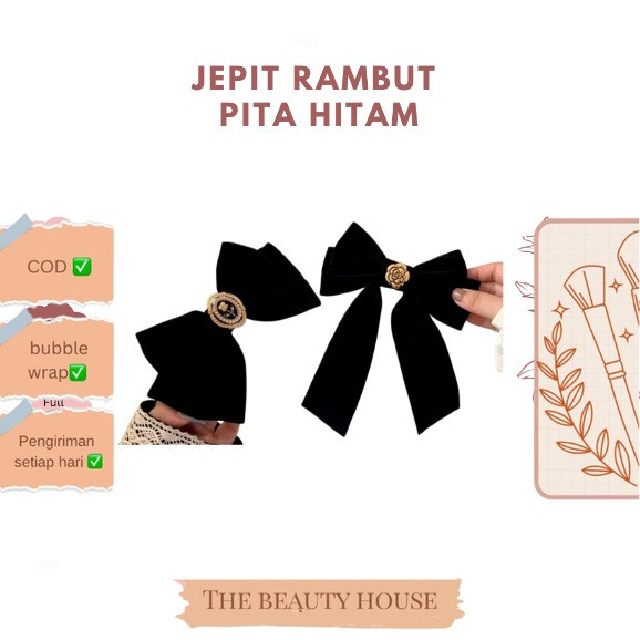 JEPIT RAMBUT PITA HITAM