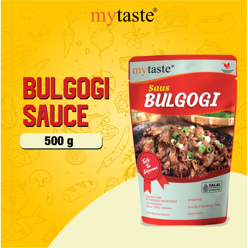 

My Taste Bulgogi Sauce 500gr Saus Bulgogi Halal Bumbu Bulgogi Korea Bumbu Grill Daging Bumbu Bulgogi Instan