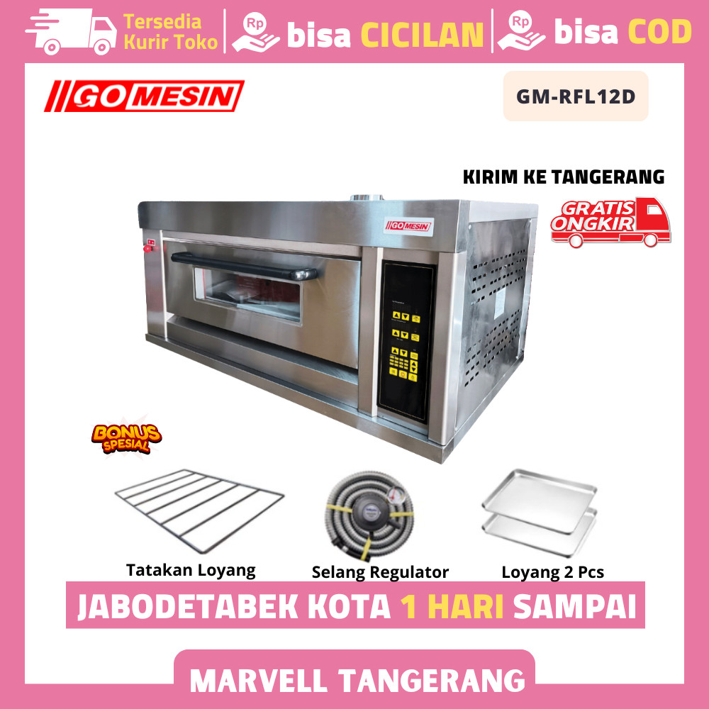 Oven Deck Getra Rfl-12gd Oven Gas Digital 1 Deck 2 Tray Garansi Resmi