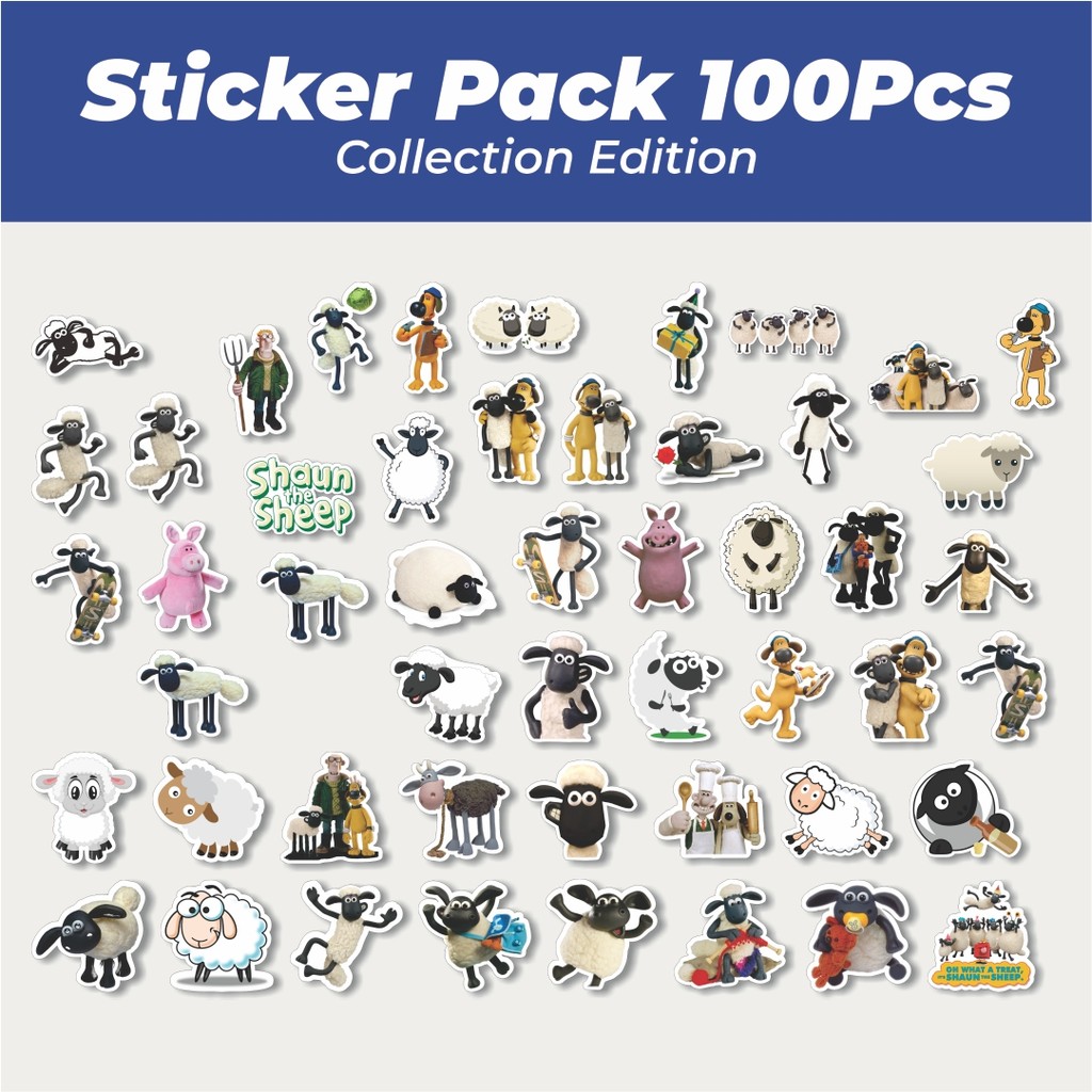 

Hot Stiker Kartun Shaun the Sheep Lucu Anti Air Stikers Berperekat Waterproof Sticker Decal Buat Motor Helm Buku Journal Koper Casing HP Laptop Botol Minum