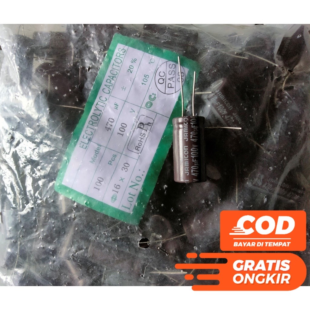 ELCO ELKO 470UF 100V 470 UF 100 VOLT