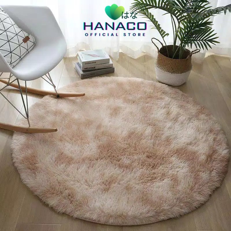 HM8 - HANACO - Karpet Tie Dye ombre bulat karpet lantai 1meter