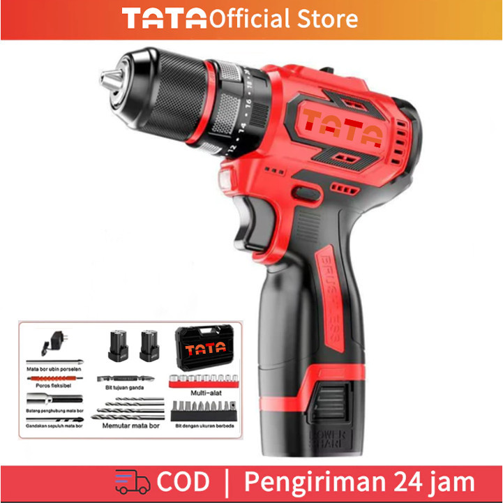 Bor Cordless 16.8V Heavy Duty TATA brushless Cordless Screwdriver 16.8V bor impact Bor cas Mesin Bor