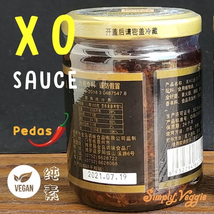 [PROMO] XO Sauce Vegetarian / Vegetarian XO Sauce Vegan W JINDAO / Saus XO - Pedas