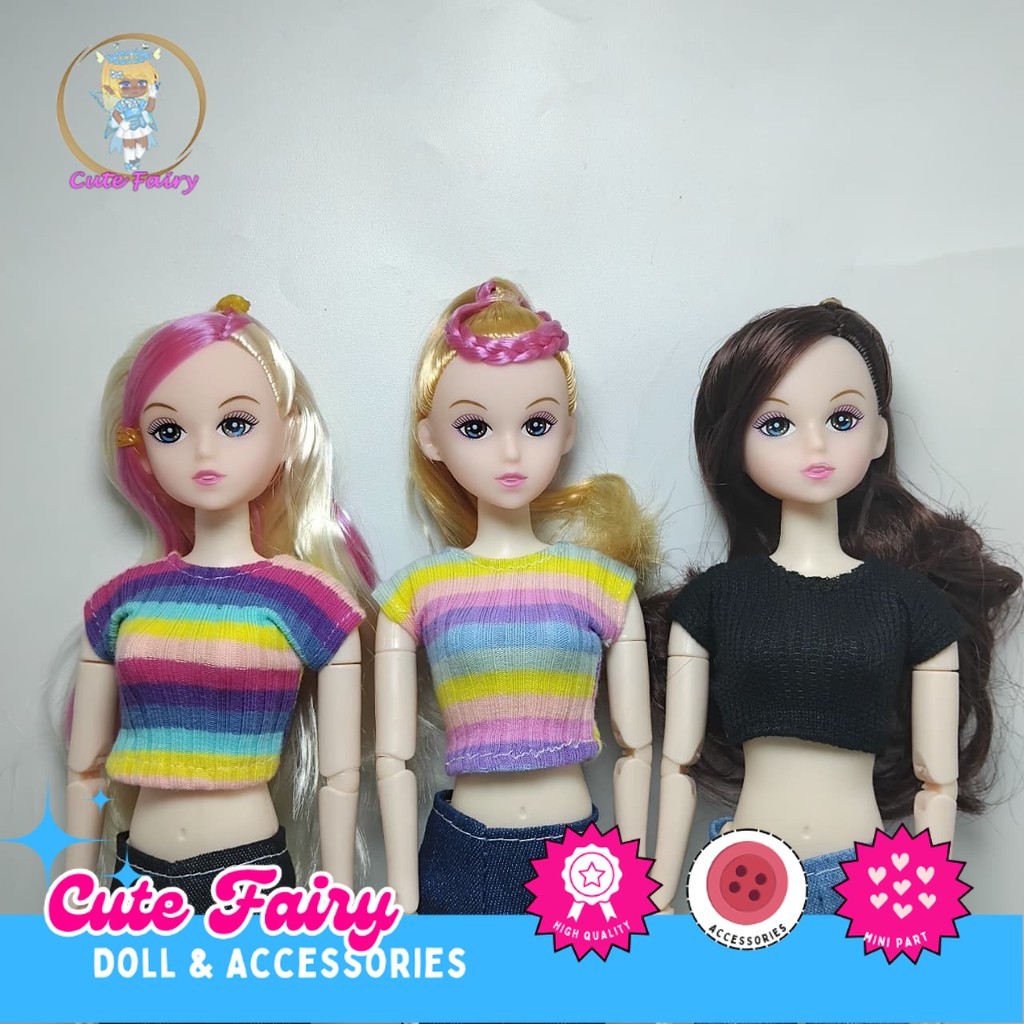 Boneka BJD + Baju Mainan Boneka BJD Doll 30cm Kado Koleksi Boneka BJD Doll 30cm Gift Doll