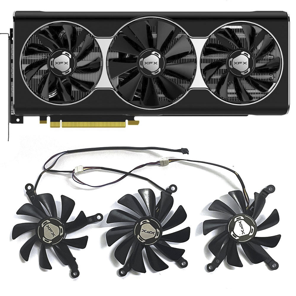 New RX 5700XT GPU Fan 95MM 85MM 4PIN CF1010U12S for XFX RX 5600 XT, RX 5700, RX 5700 XT Graphics Car