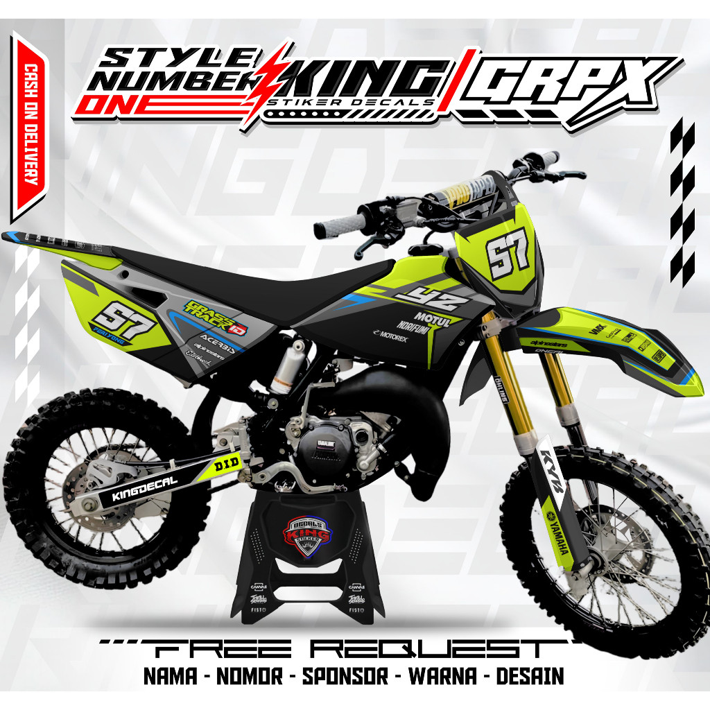 DEKAL MOTOR DECAL STICKER YZ 85 NEW FULL BODY DECAL YZ 85  DECAL STIKER VARIASI YZ 85 STICKER YZ