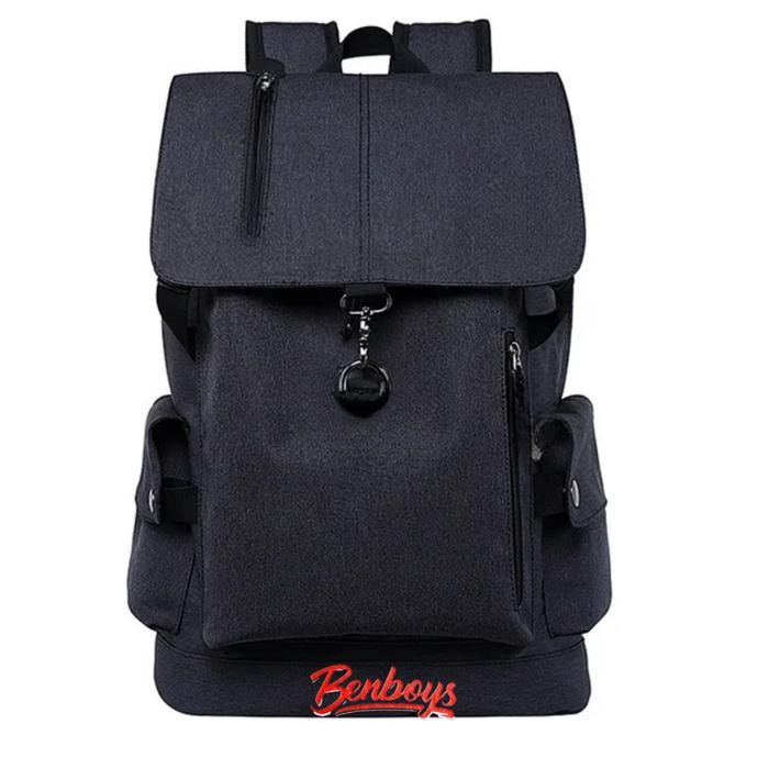 Tas Ransel Sekolah Cavalera - Backpack Pria Wanita Keren - Hitam