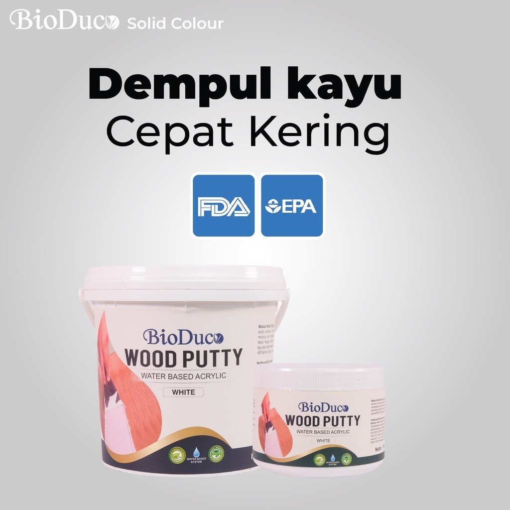Dempul Kayu Plamir Kayu Bioduco Wood Putty 1,5 kg