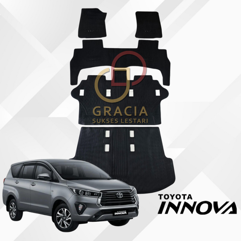 Karpet Mobil Innova Reborn Premium Karet Hitam