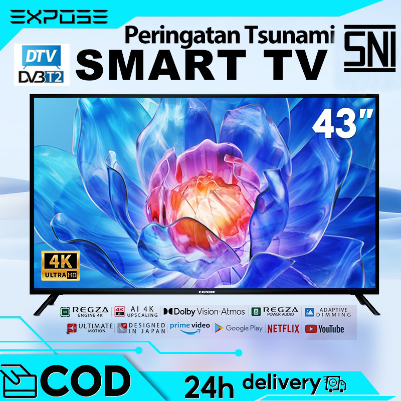 PROMOTV Android 43 inch Smart TV 32 inch Televisi LED 1080P TV WIFI Televisi 5 tahun garansiREADY
