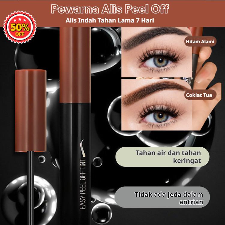 【Tahan 7 Hari】Tinta Alis Peel Off Untuk Pemula - Warna Natural Tahan Lama / Tinta Alis / Pemula / Pe