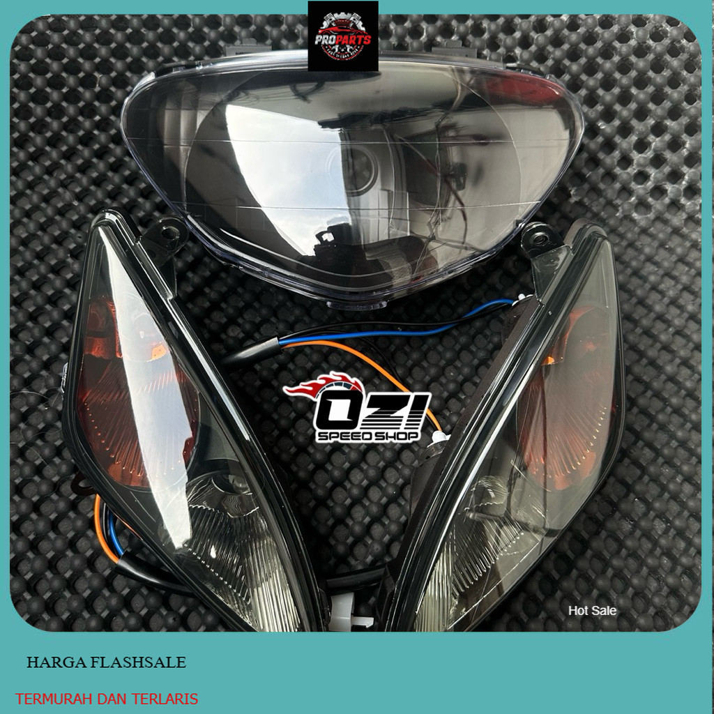 LAMPU DEPAN - LAMPU SEIN UNTUK MOTOR MIO SPORTY 5TL MODEL STANDAR CUSTOM MIKA BENING / HEADLAMP - LA
