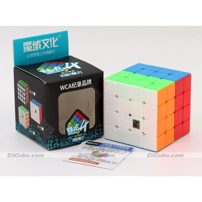 Rubik 4x4 Stickerless Moyu Meilong - Rubik 4x4 Stickerless Moyu