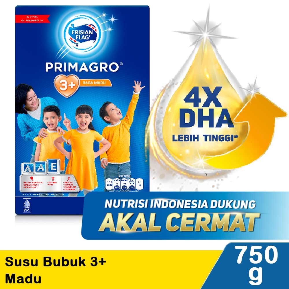 FRISIAN FLAG 3+ SUSU BUBUK PERTUMBUHAN MADU 750g