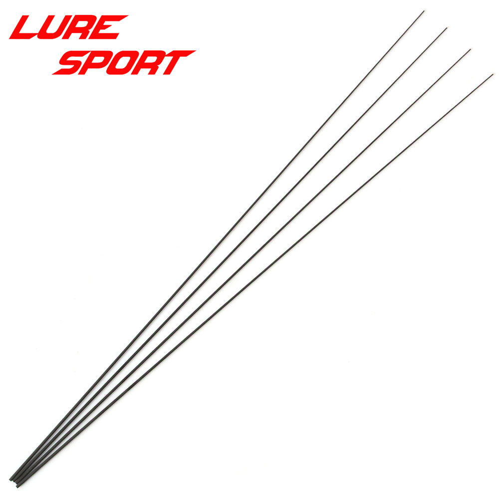 LureSport 4pcs 50cm Solid carbon rod Tip blank no paint Rod builng components Fishing Pole Repair Y 