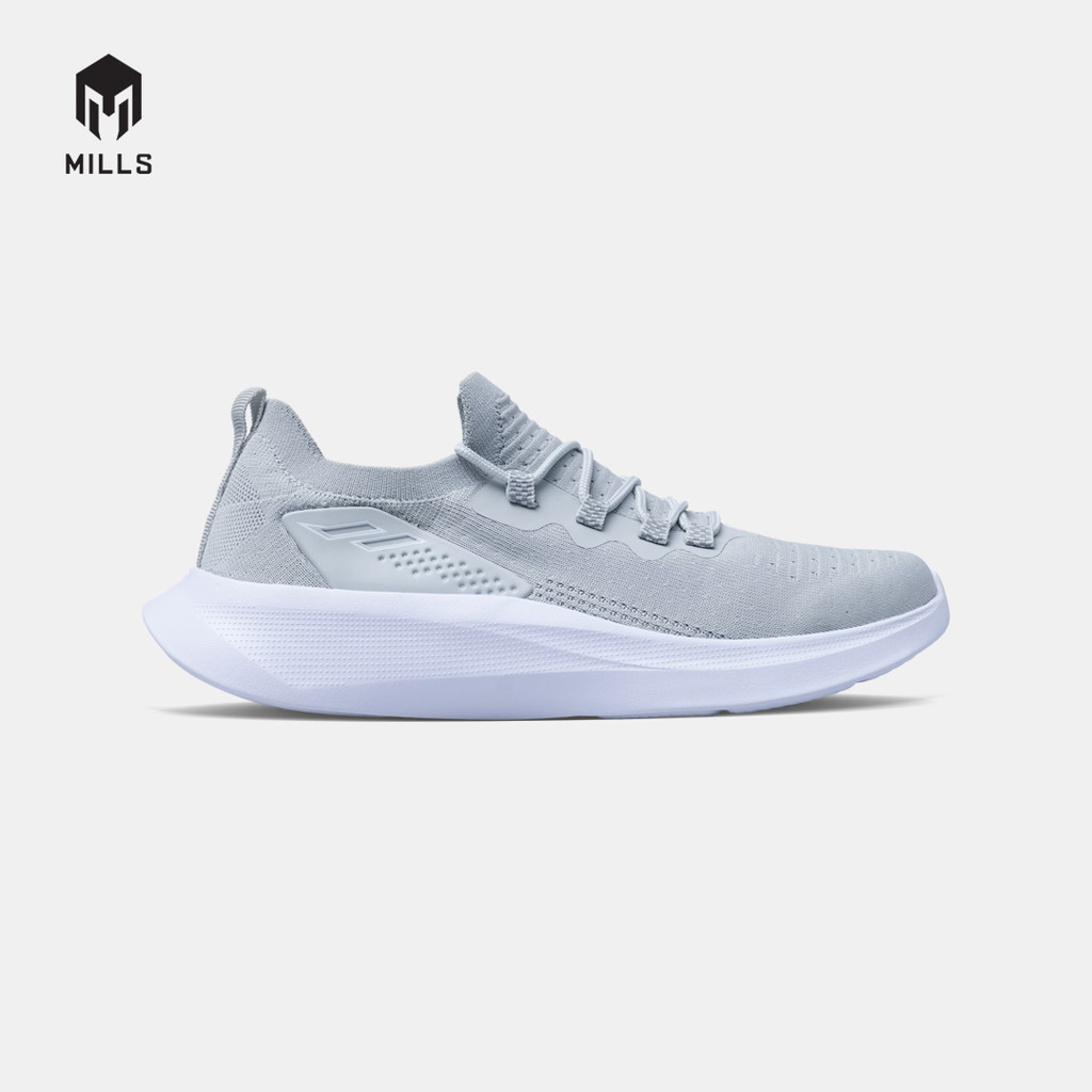 MILLS SEPATU LARI RUNNING SHOES CRUZ GREY/WHITE 9105802